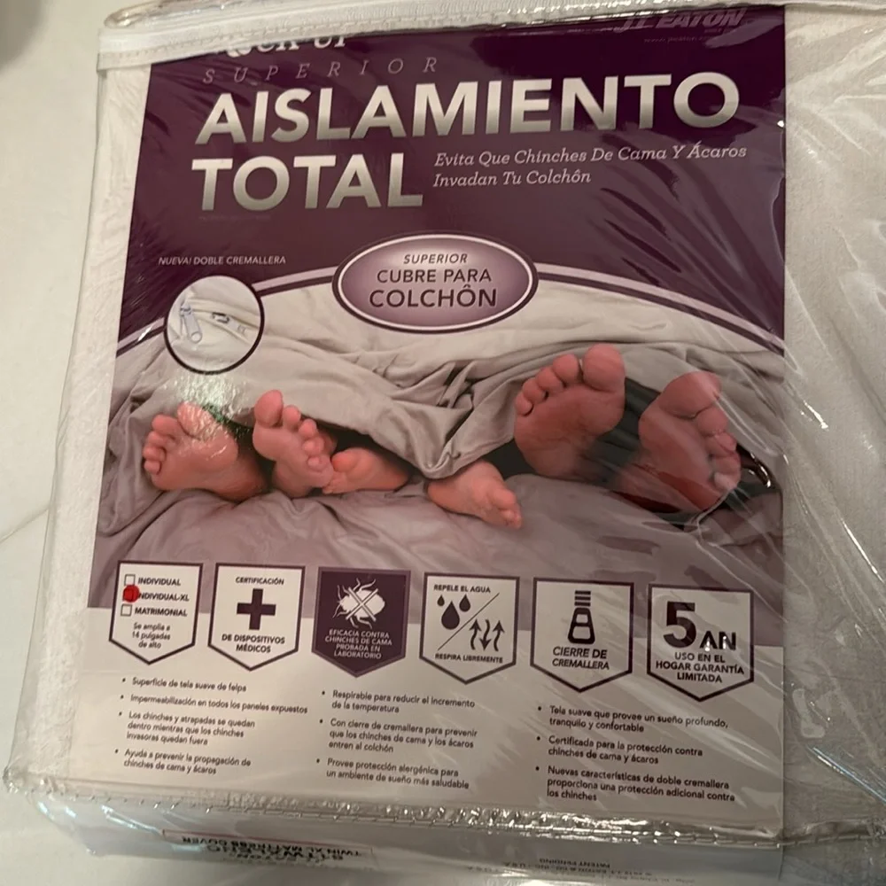 New Lock-up premium total encasement mattress cover Twin XL